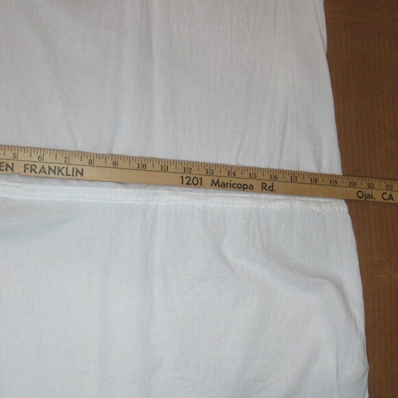 H&M Conscious Collection White Peasant Tunic Top | Size 6 - Picture 5 of 10